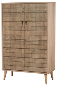 Armário Multiusos Multibox – Carvalho Sonoma – 80x127x36 cm
