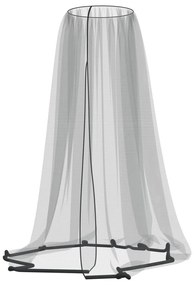 Rede mosquiteira para guarda-sol malha 220 Φ330x250 cm preto