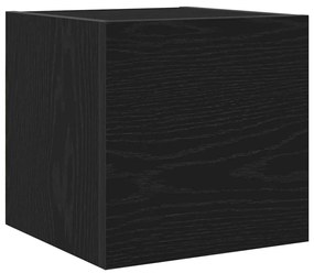 Armário de TV de parede vidaXL Carvalho Preto 30,5x30x30 cm