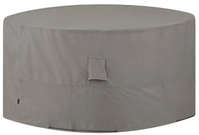 Cobertura para mobiliário de exterior redonda 320 cm cinzento