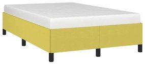 Estrutura de cama sem colchão 120x200 cm tecido verde