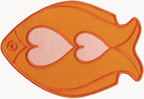 Bases para copos tecidas à mão Fish Splash, conjunto de 4