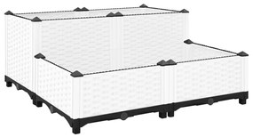 vidaXL Canteiro elevado 80x80x38 cm polipropileno