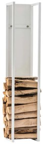 Suporte para lenha Spark 25 x 120 x 25 cm Branco