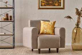 Sofá de 1 Lugar Noya – Cor Creme – 95x87x70 cm