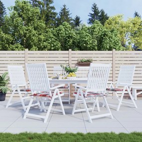 Almofadões cadeiras jardim 6pcs tecido oxford xadrez vermelho