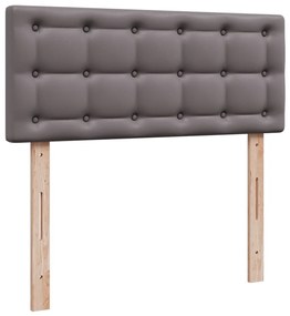 Cama Boxspring com Colchão e Luzes Led - 120x190 cm - Couro Artificial