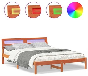 Estrutura da Cama Castanho-mel 140 x 200 cm