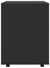Móvel com rodas 60x53x72 cm derivados de madeira preto