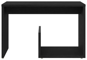 Mesa de Apoio vidaXL Preta em Madeira de Carvalho 59x36x38 cm