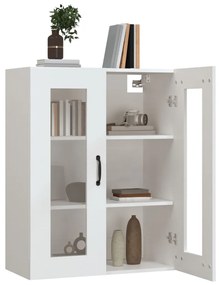 Armário de parede suspenso 69,5x34x90 cm branco