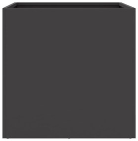 Vaso/floreira 49x47x46 cm aço preto