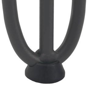 Pernas de grampo para mesa de centro 4 peças antracite 42 cm aço maciç