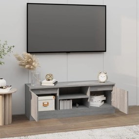 Móvel de TV com porta 102x30x36 cm cinzento sonoma