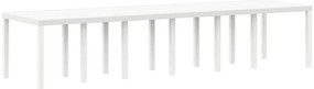 Conjunto de Jantar para Jardim 15 pcs Branco Largo