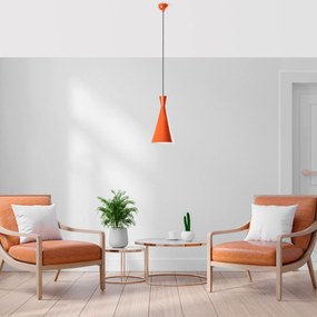 Candeeiro Suspenso Tom – Laranja – Ø19 h:37 cm