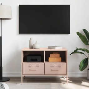 Móvel de TV 68x39x50,5 cm aço rosa