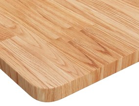 Tampo mesa quadrado 40x40x2,5cm carvalho tratado castanho-claro