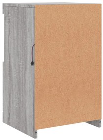 Aparador com luzes LED 41x37x67 cm cinzento sonoma