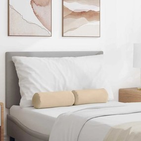 vidaXL Almofadas de Apoio 2 pcs Creme Ø 15 x 40 cm