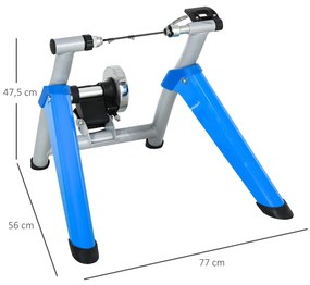 HOMCOM Rolo de bicicleta dobrável portátil com resistência magnética a