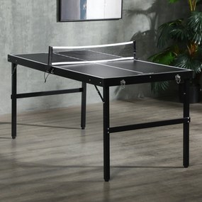 SPORTNOW Mesa de Ping Pong Dobrável de Tamanho Médio com Estrutura de