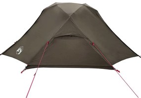 Tenda de pesca para 3 pessoas impermeável castanho