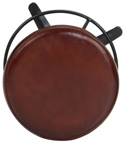 Bancos de bar 2 pcs 76 cm couro genuíno