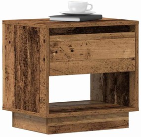 Criado-mudo vidaXL 2 pcs Madeira Velha 45x34x45 cm Madeira de engenhar