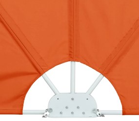 Toldo lateral dobrável para terraço 400x200 cm terracota