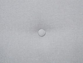 Cama de casal em tecido cinzento claro 160 x 200 cm SAVERNE Beliani