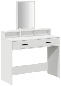 Tocador com Gavetas Branco 100x41x140 cm