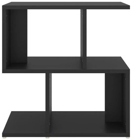 Mesa de cabeceira 50x30x51,5 cm contraplacado preto