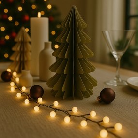 Cordão de luzes de Natal verde com 70 LEDs brancos 3,5m IP20 - Dasher