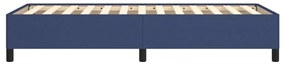 Estrutura de cama sem colchão 90x200 cm tecido azul