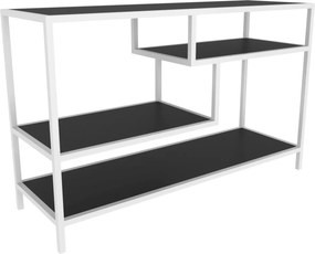 Móvel TV Robbins – Branco e Antracite – 120x39x75 cm