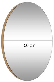 Espelho Gold – Dourado – Diâmetro 60 cm