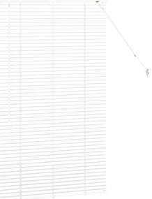 Persiana de Janela com cortinas Outros Manual Branco 80 x 130 cm Alumí