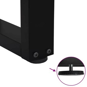 Pés para mesa de centro em V 2 peças preto 50x(42-43,3) cm aço