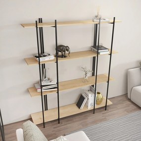 Estante Moss – Carvalho Preto – 160x180x29,6 cm