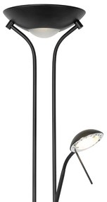 Candeeiro de pé moderno preto flex LED dim 500-1800lm - DIVA Moderno