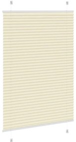 Creme Plissada Cega 90x150 cm Largura Tecido 89,4 cm Poliéster