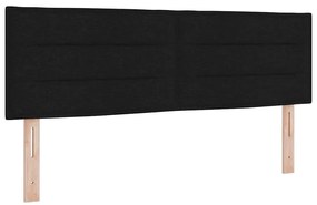 Cama Box Preto e Branco e Preto 160 x 200 cm tecido