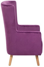 Poltrona em veludo roxo ONEIDA Beliani