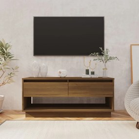 Móvel p/ TV 102x41x44 cm derivados de madeira carvalho castanho