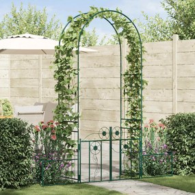 vidaXL Arco de Jardim com bloqueio Verde 203 x 50 x 218 cm