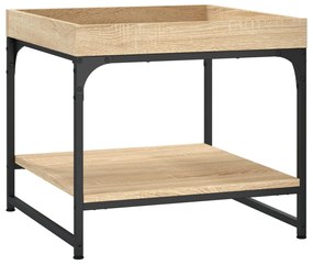Mesa de centro 49,5x49,5x45cm derivados madeira carvalho sonoma