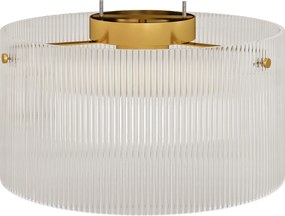 HOMCOM Luminária de teto com cúpula de acrílico, metal, compatível com halogênio e LED | Aosom Portugal