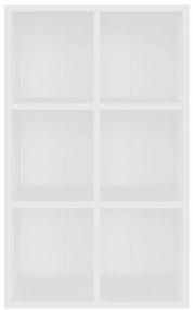 Estante/aparador 66x30x98 cm contraplacado branco