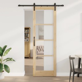 Porta Deslizante vidaXL com Conjunto de Ferragens 'ORKDAL'78x232 cm